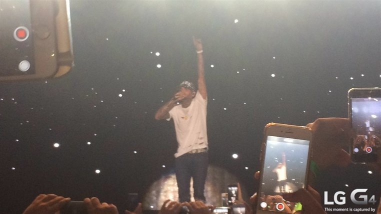 Chris Brown Concert Taken by the LGG4